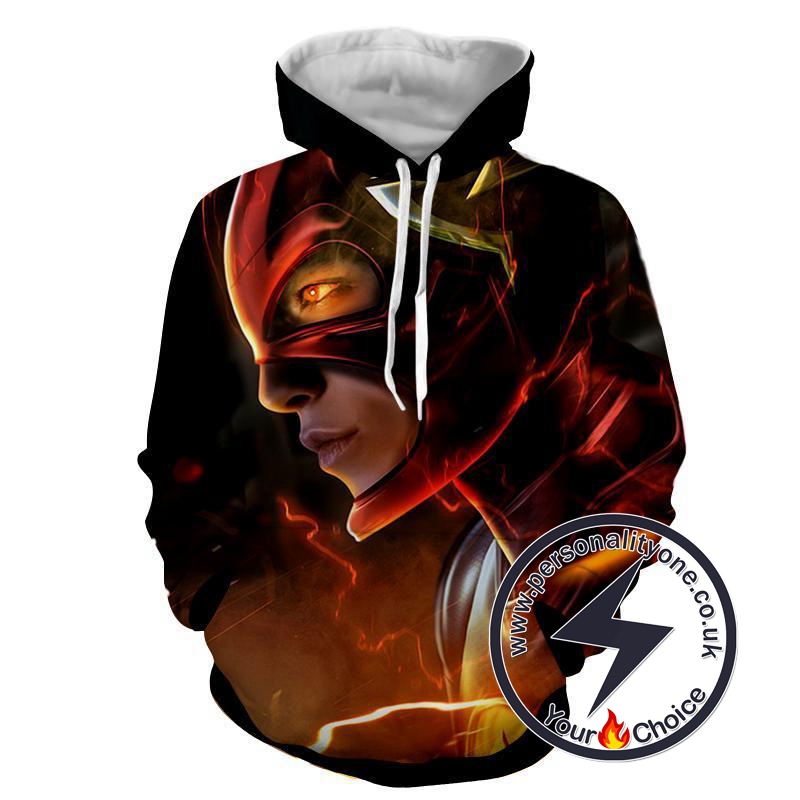 Flash 3D Printed Black - The Flash Hoodies - Star Lab